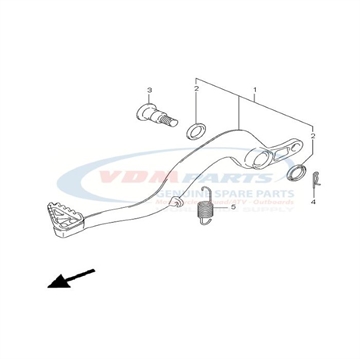 Pedal assy, brake, Suzuki, 43100-28H00